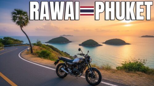 Morning Motorbike Ride in Rawai Phuket – Ultimate Coastal Drive to Nai Harn Beach & Promthep Cape 4K