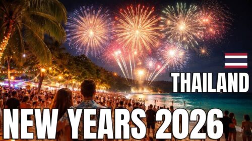 Thailand New Year 2026 🇹🇭 Walking to Kata Beach & Fireworks on the Beach 🎆 Phuket