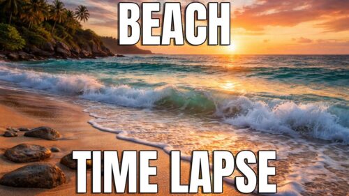 Relaxing Beach Wave Timelapse Playlist 🌊 | Ocean Views for Stress Relief & Calm Vibes