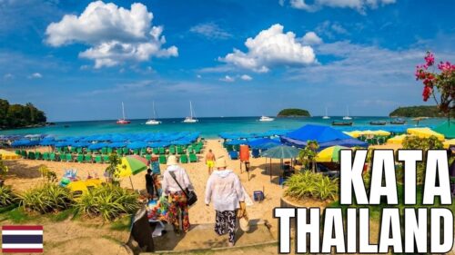 Exploring Kata Beach Phuket by Motorcycle & Foot – Crystal Clear Water & Golden Sand